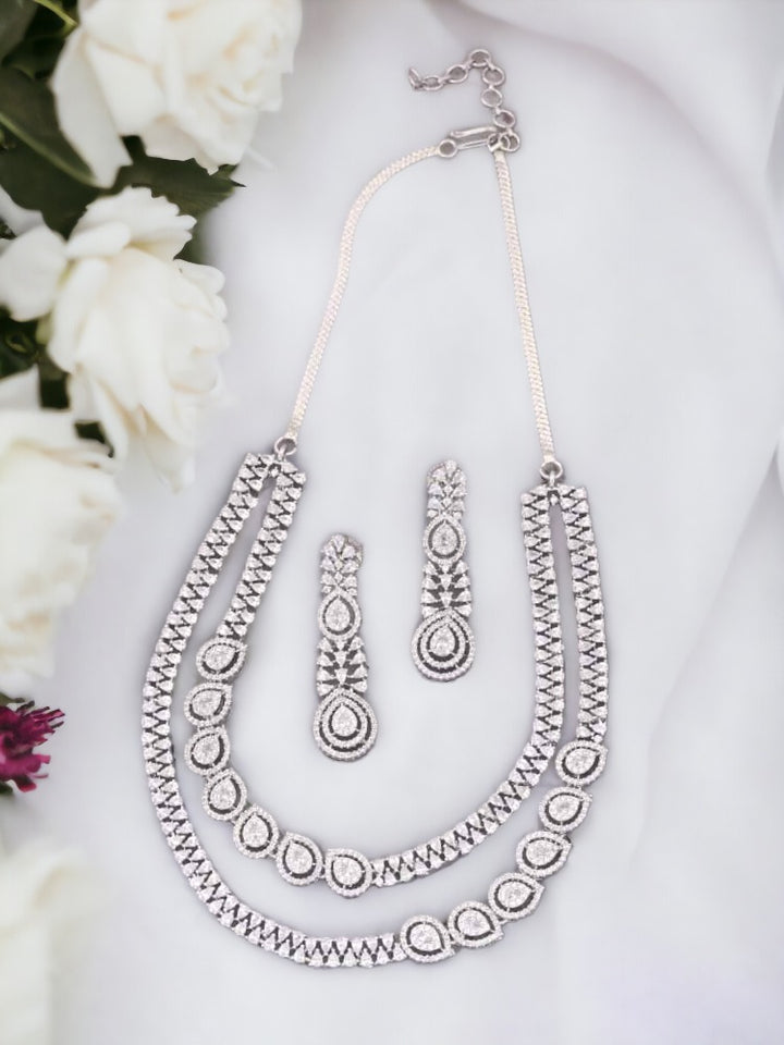 Silver Norah Zirconia Jewellery Set