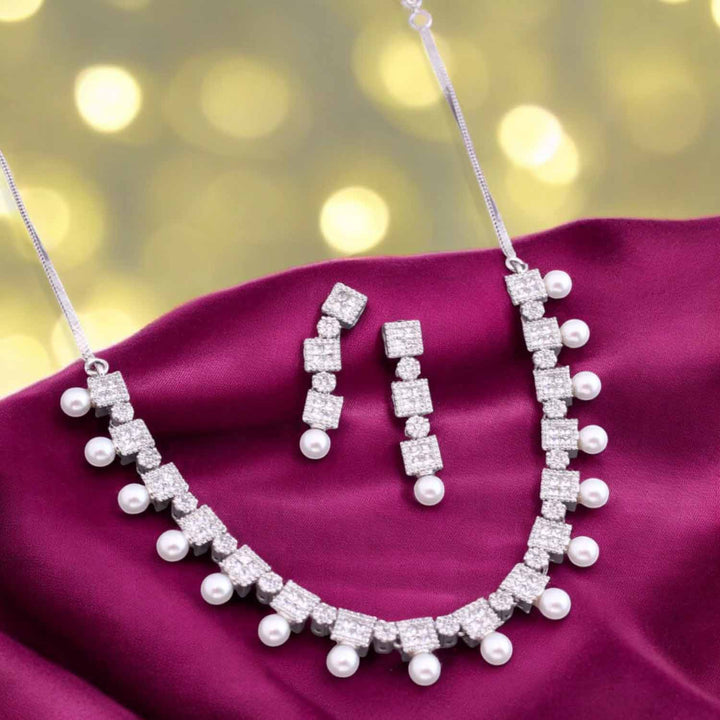 Silver Novie Zirconia Jewellery Set