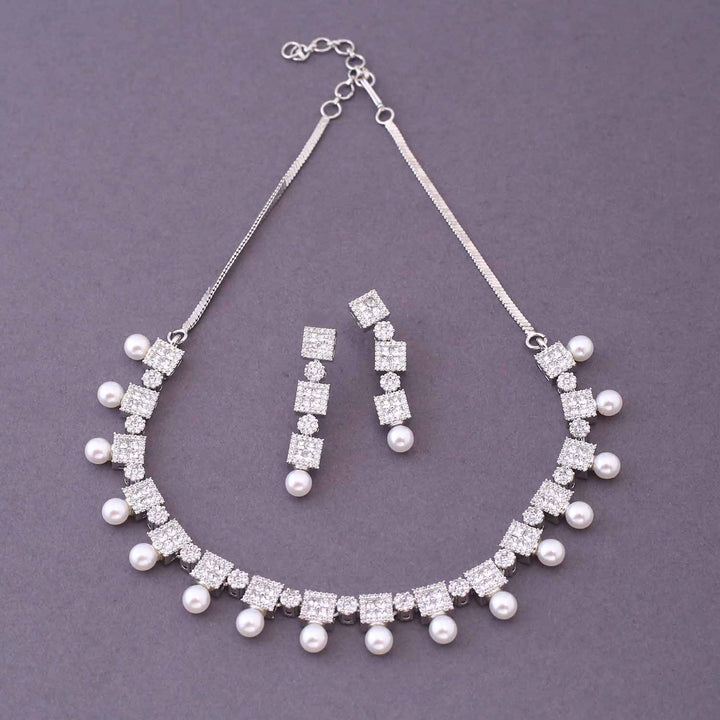 Silver Novie Zirconia Jewellery Set