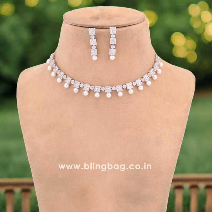 Silver Novie Zirconia Jewellery Set