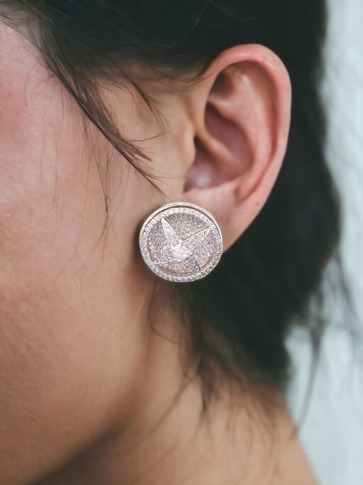 Silver Oline Zirconia Studs