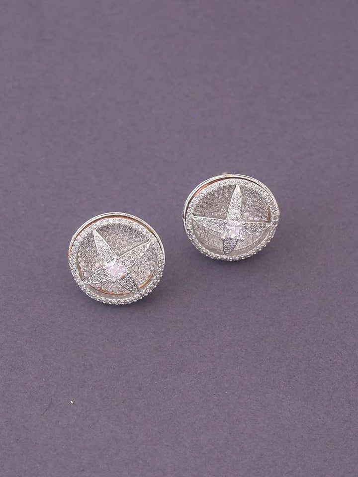 Silver Oline Zirconia Studs