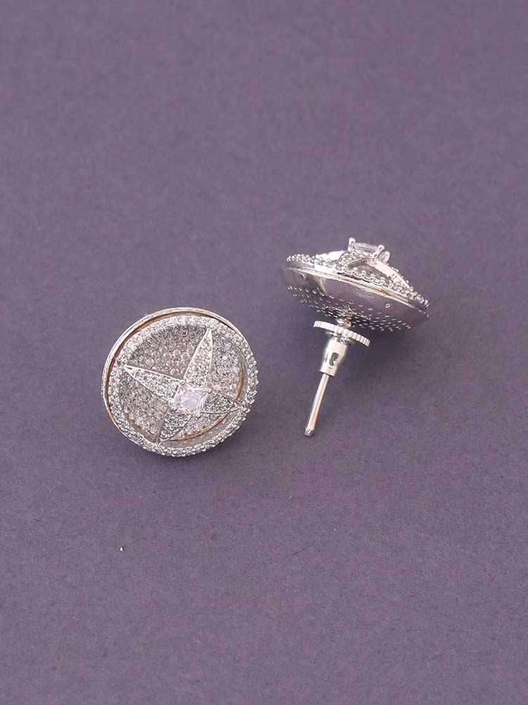 Silver Oline Zirconia Studs