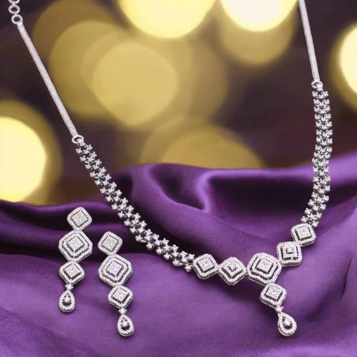 Silver Pakiry Zirconia Jewellery Set