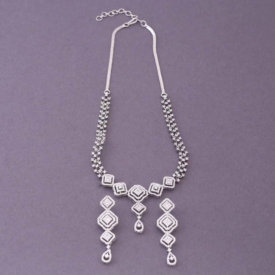 Silver Pakiry Zirconia Jewellery Set