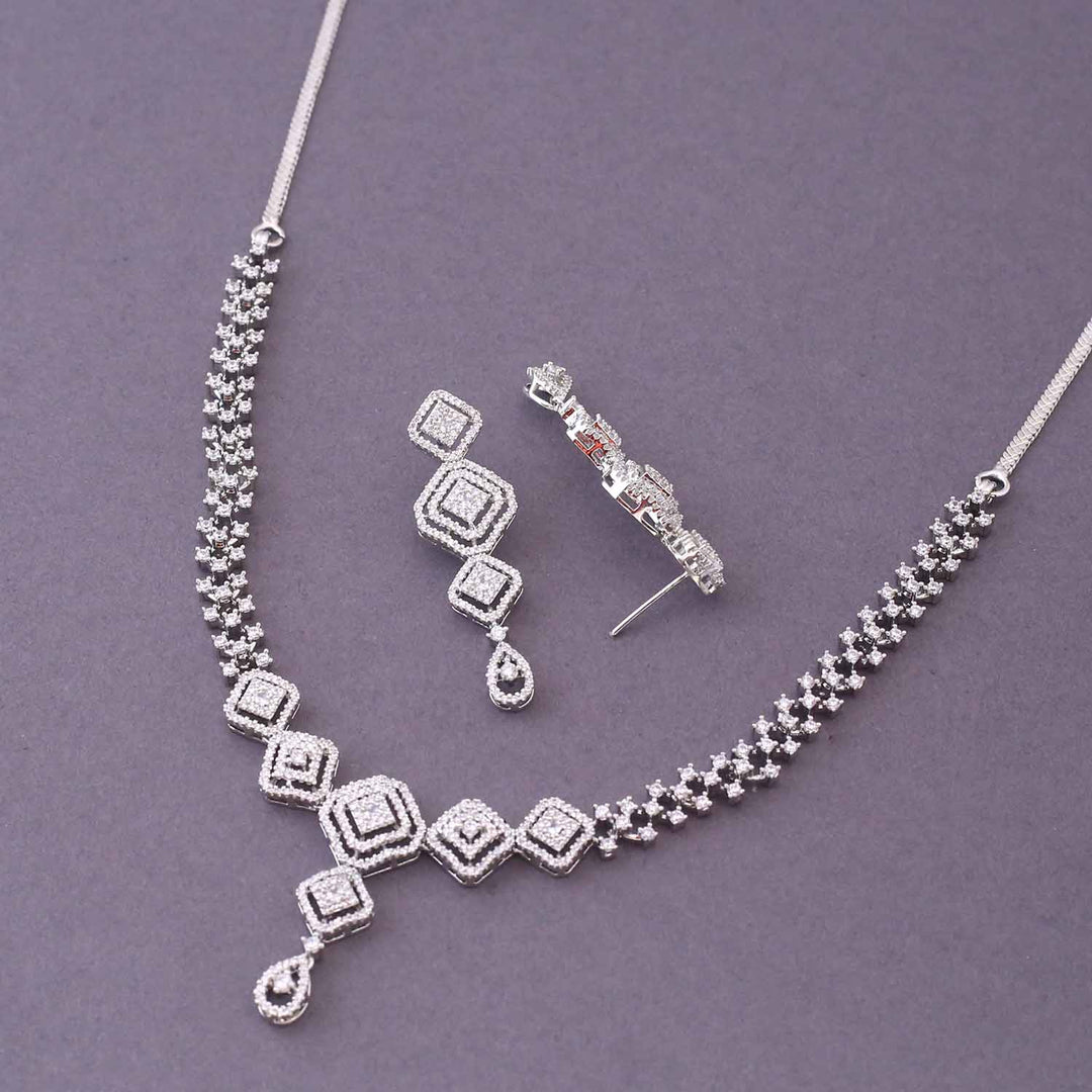 Silver Pakiry Zirconia Jewellery Set