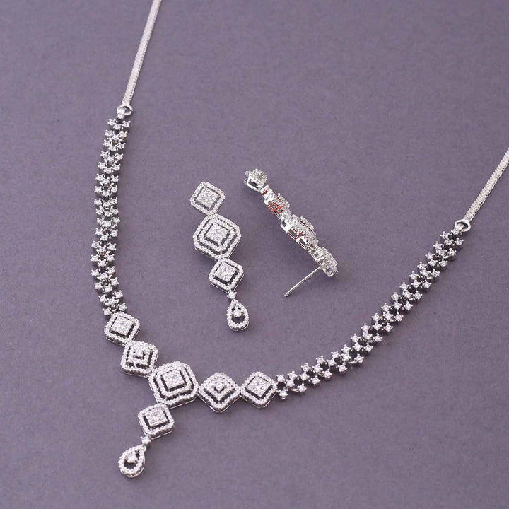 Silver Pakiry Zirconia Jewellery Set