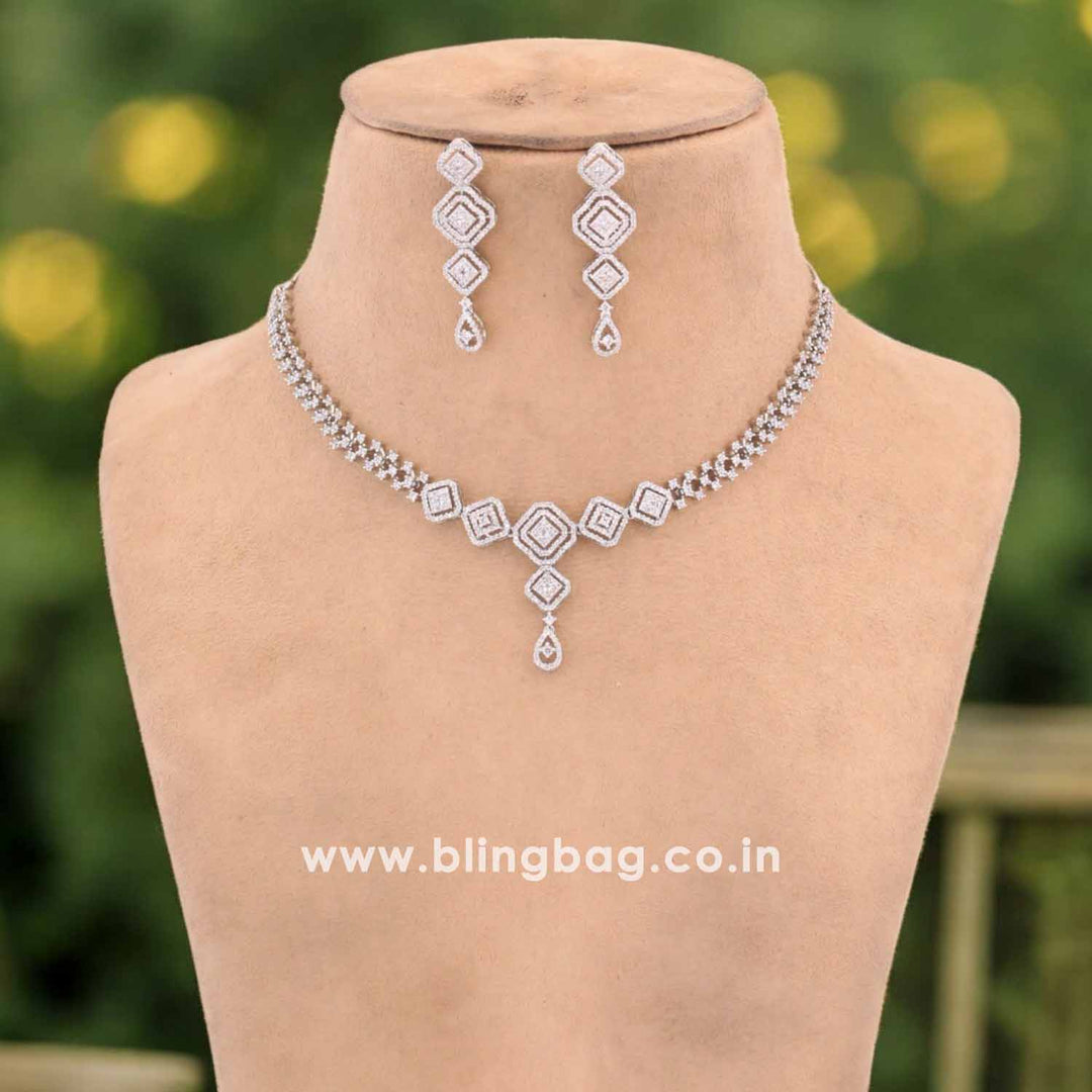Silver Pakiry Zirconia Jewellery Set