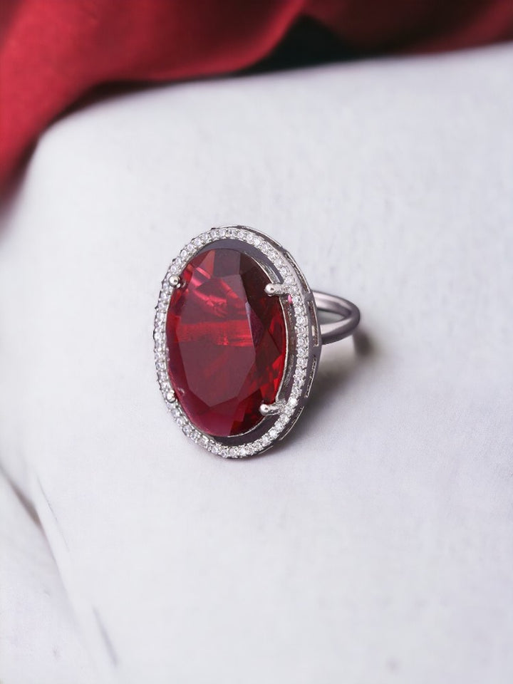 Silver Rani Estelle Zirconia Ring - EOSS