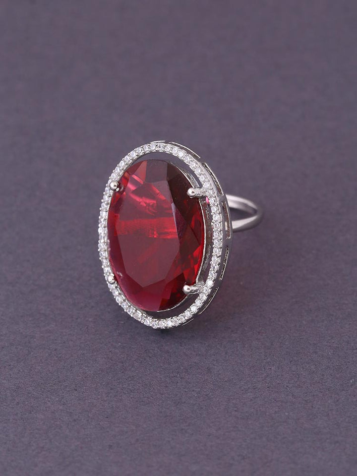 Silver Rani Estelle Zirconia Ring - EOSS