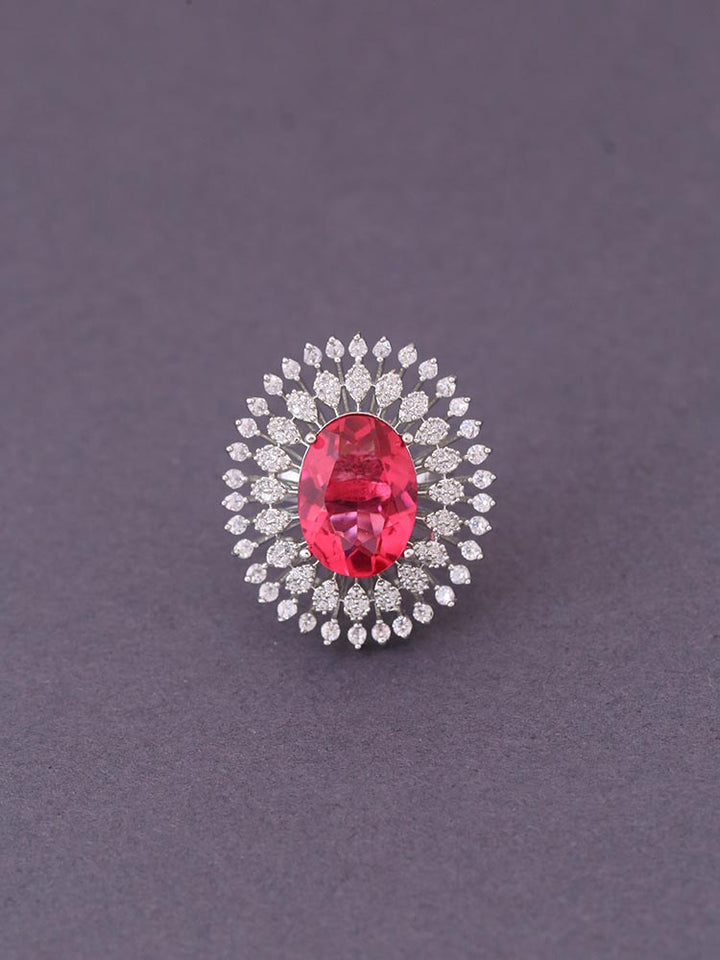 Silver Rani Sylvie Zirconia Ring