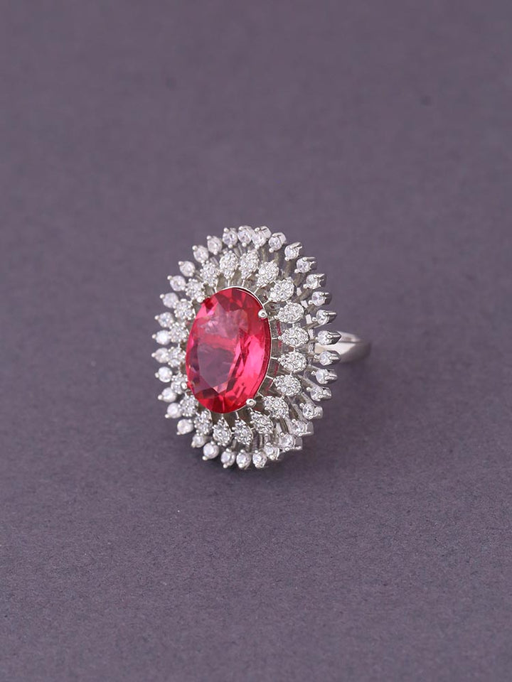 Silver Rani Sylvie Zirconia Ring