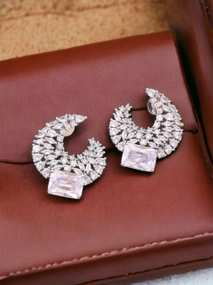 Silver Readin Zirconia Studs