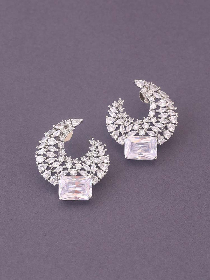 Silver Readin Zirconia Studs