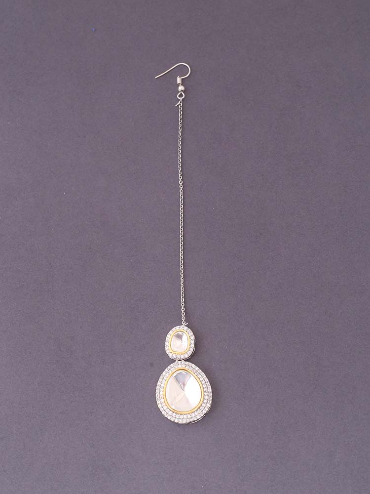 Silver Rency Maang  Tikka