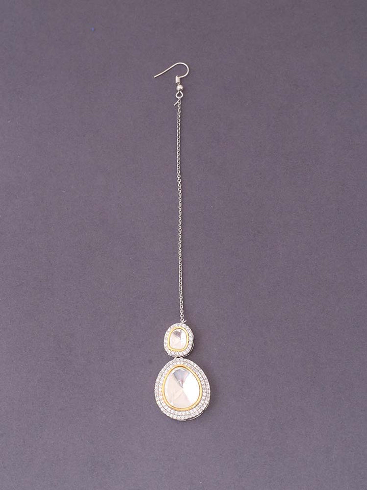 Silver Rency Maang  Tikka