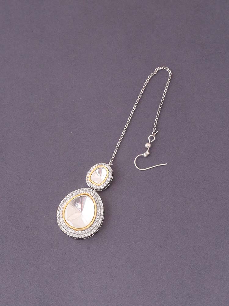 Silver Rency Maang  Tikka