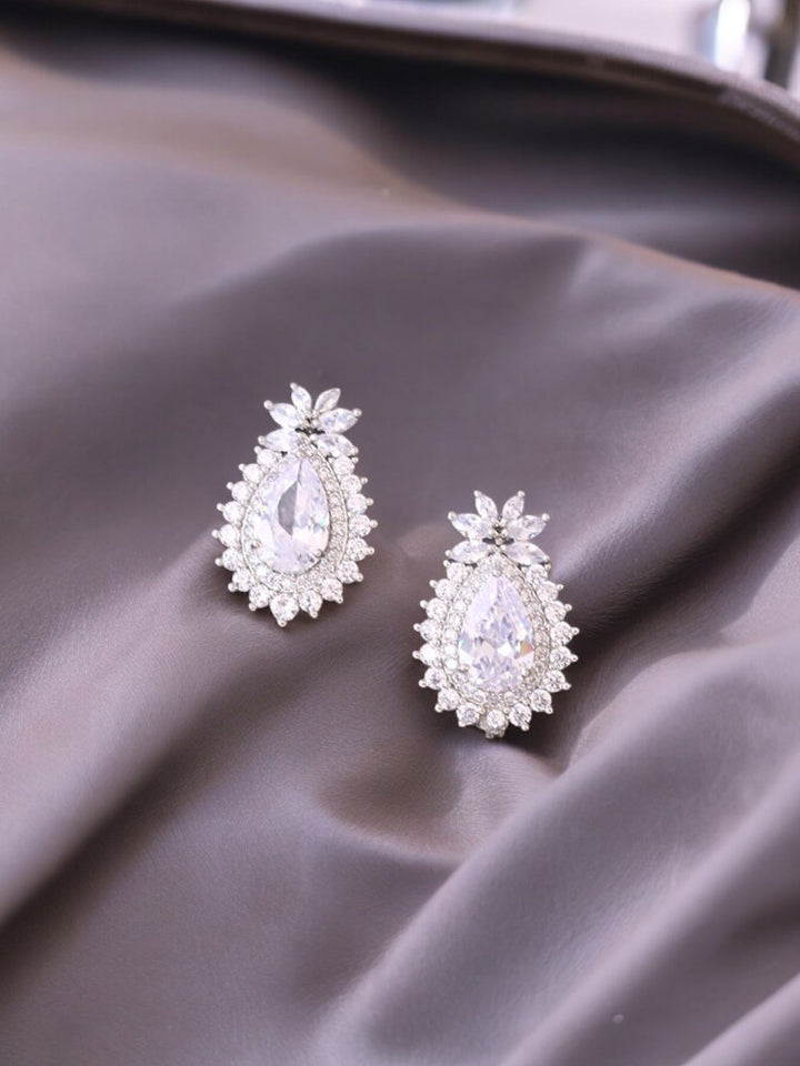 Silver Revel Zirconia Studs