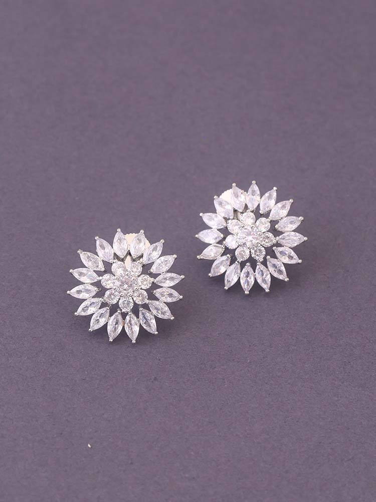 Silver Rigmor Zirconia Studs