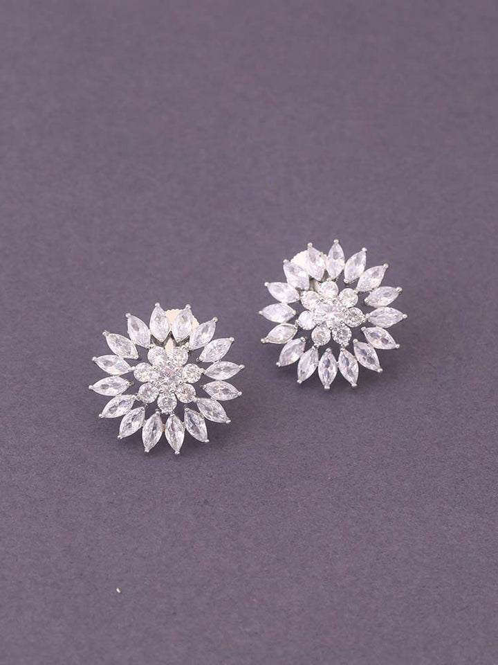 Silver Rigmor Zirconia Studs