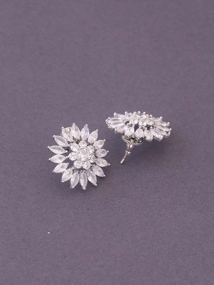 Silver Rigmor Zirconia Studs