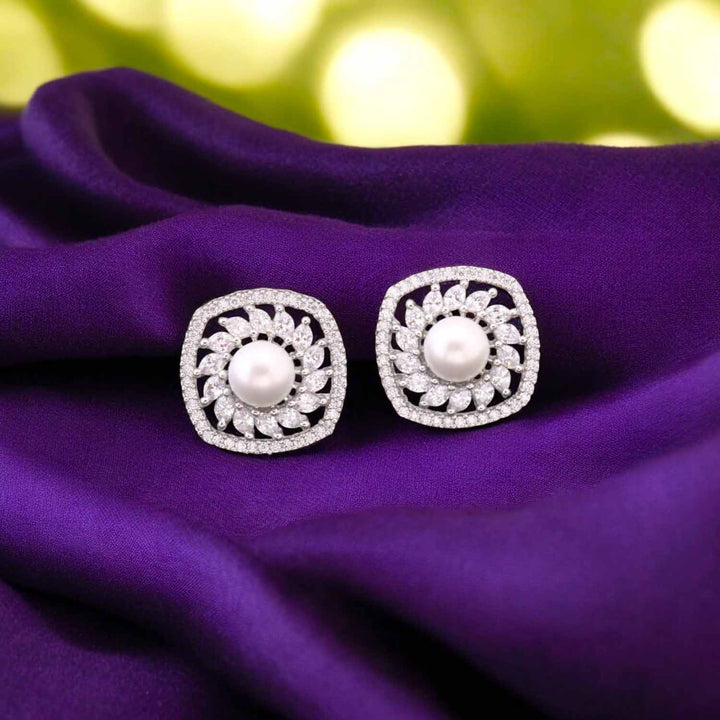 Silver Elodie Zirconia Studs