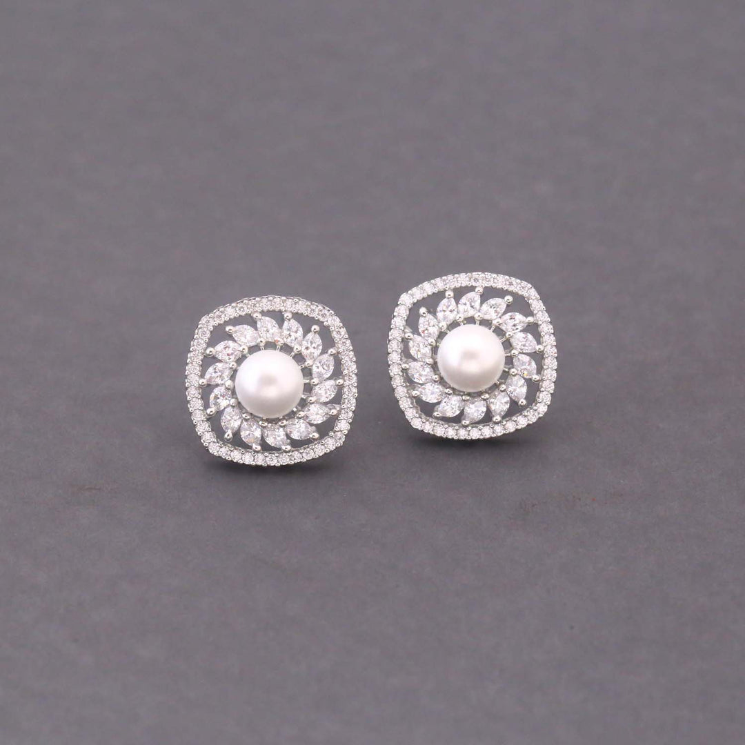 Silver Elodie Zirconia Studs