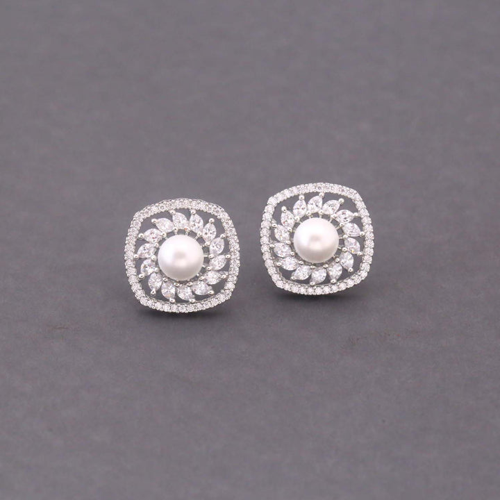 Silver Elodie Zirconia Studs