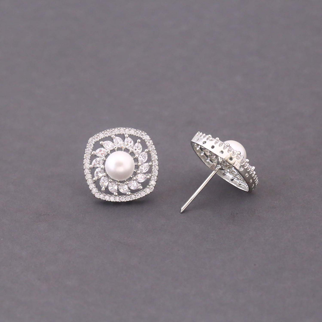 Silver Elodie Zirconia Studs