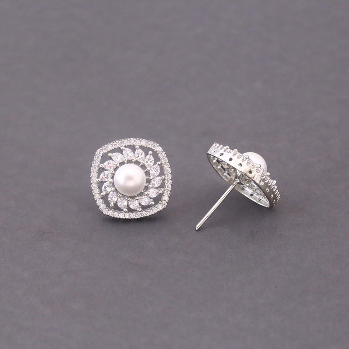 Silver Elodie Zirconia Studs