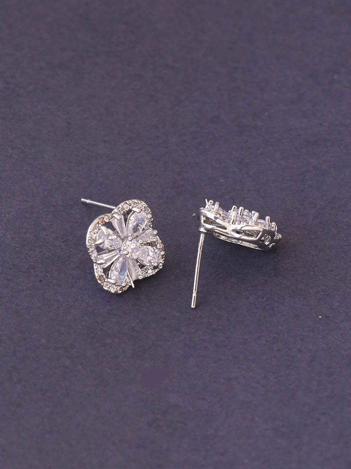 Silver Sana Zirconia Studs