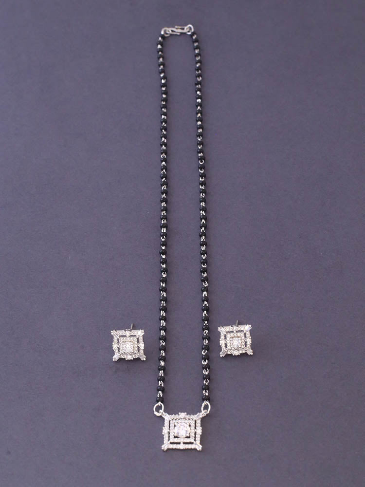 Silver Sanura Mangalsutra Set