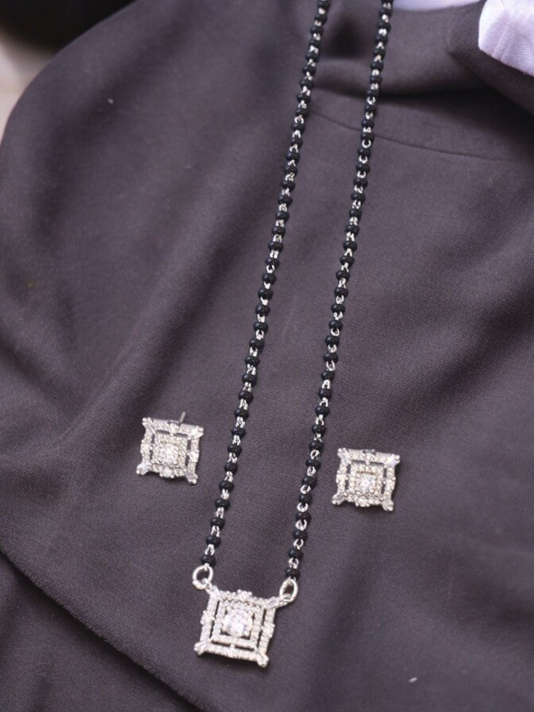 Silver Sanura Mangalsutra Set