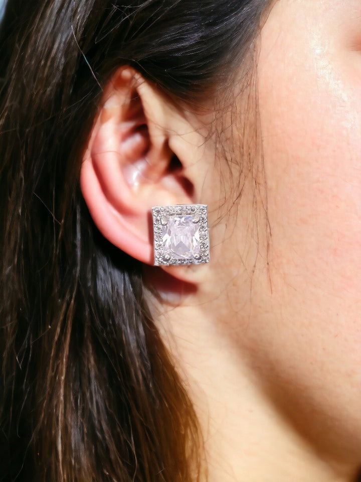 Silver Sherri Zirconia Studs