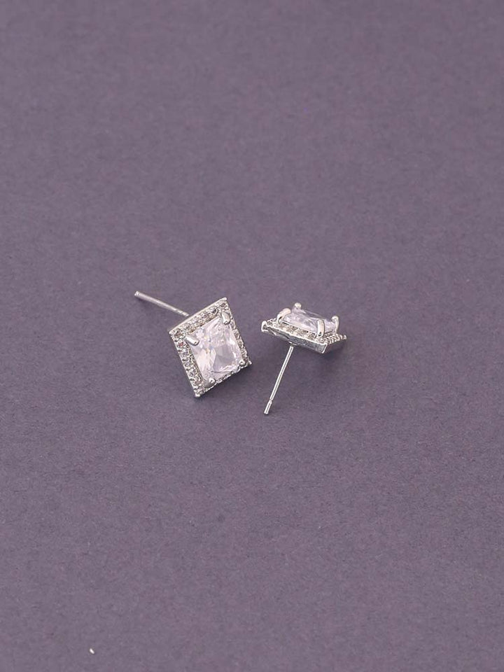 Silver Sherri Zirconia Studs