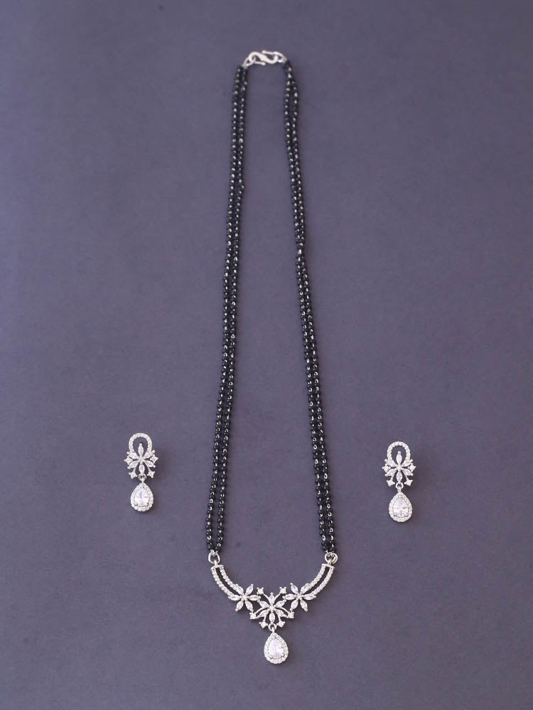 Silver Shudika Mangalsutra Set