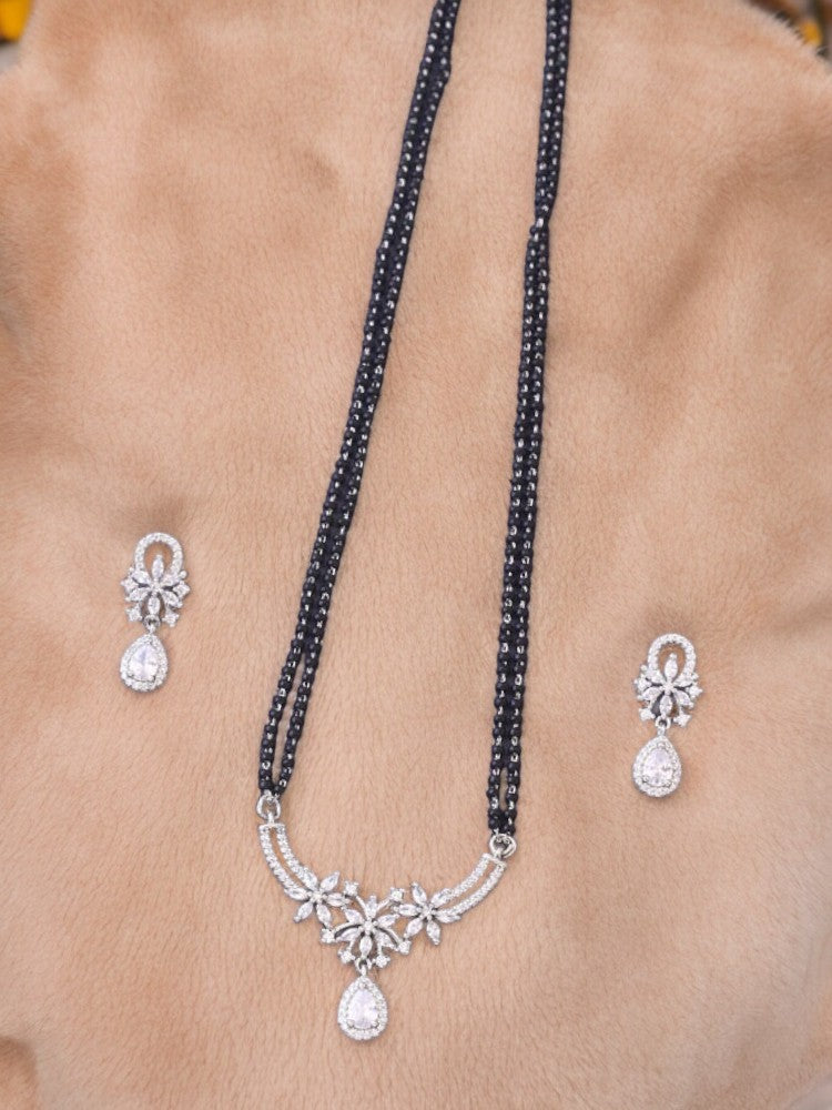 Silver Shudika Mangalsutra Set