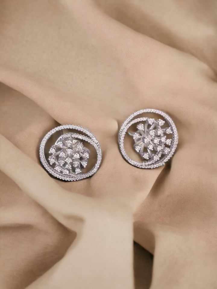 Silver Sigrid Zirconia Studs