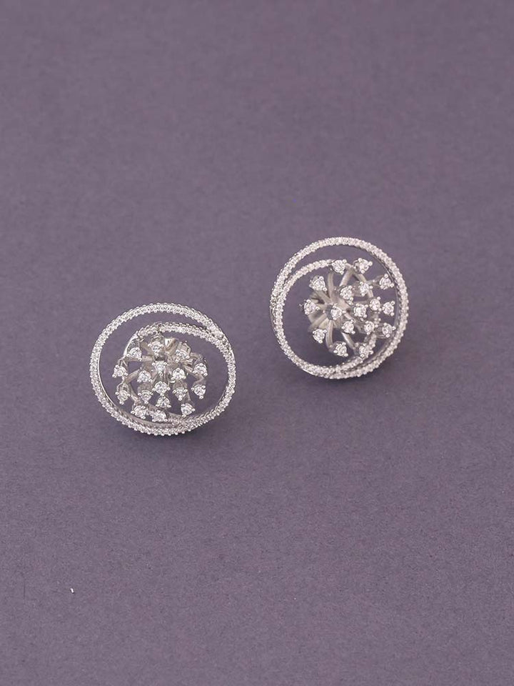 Silver Sigrid Zirconia Studs