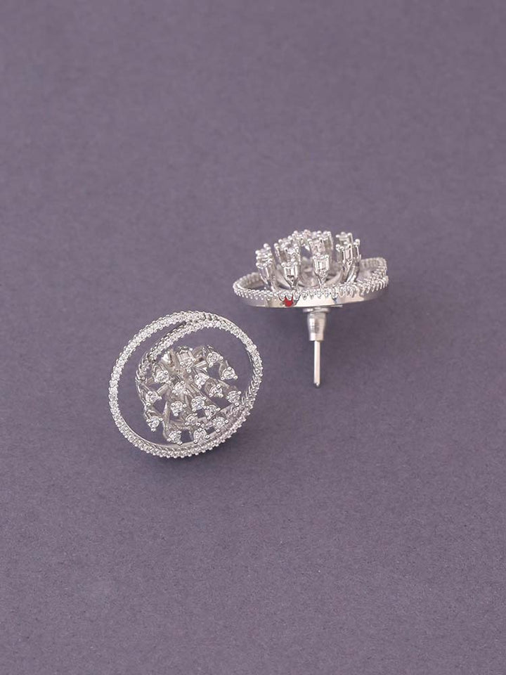 Silver Sigrid Zirconia Studs