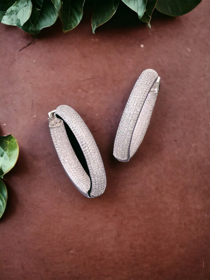 Silver Siri Zirconia Hoops