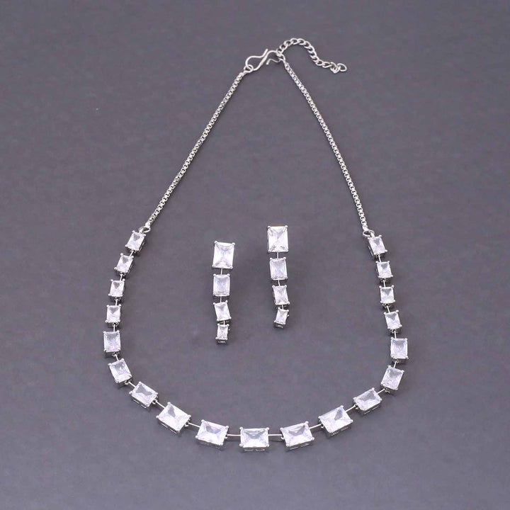 Silver Sirre Zirconia Jewellery Set