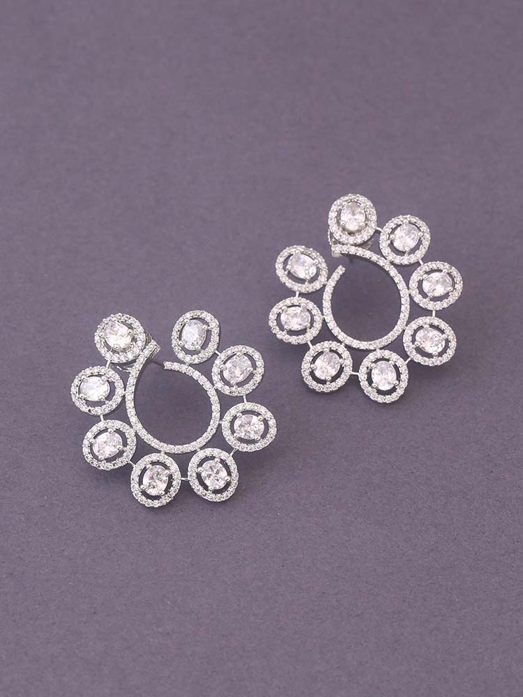 Silver Sissel Zirconia Studs