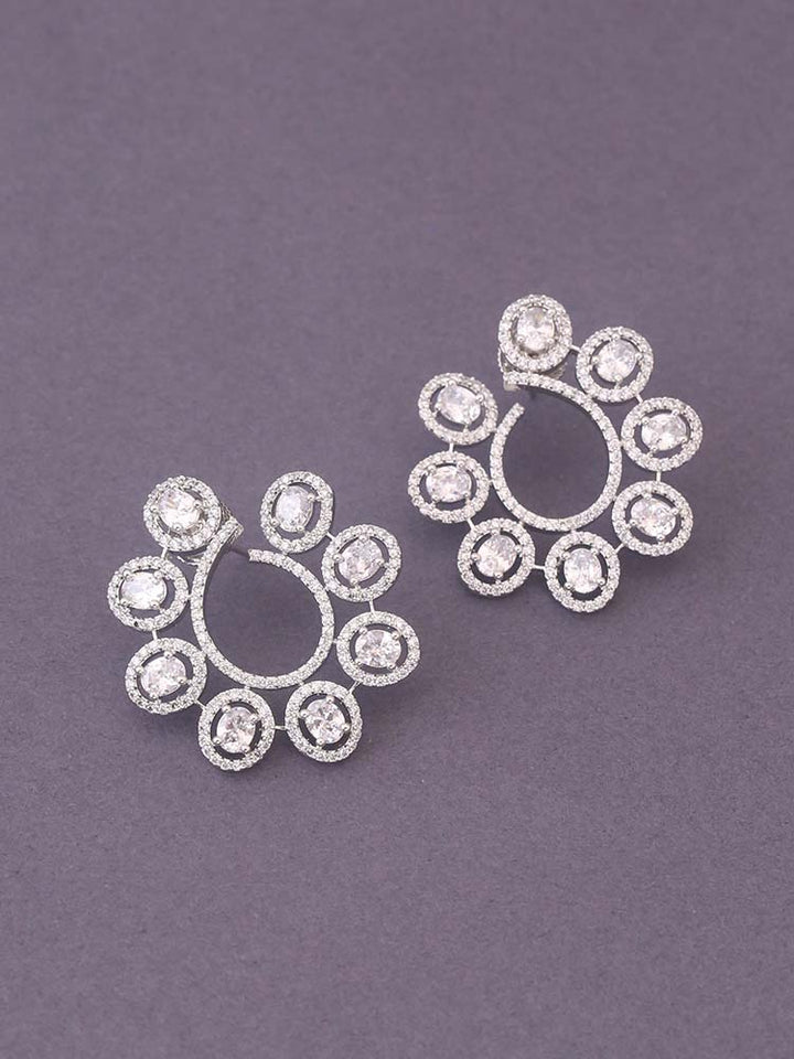 Silver Sissel Zirconia Studs