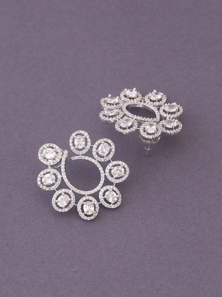 Silver Sissel Zirconia Studs