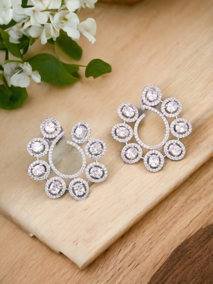 Silver Sissel Zirconia Studs