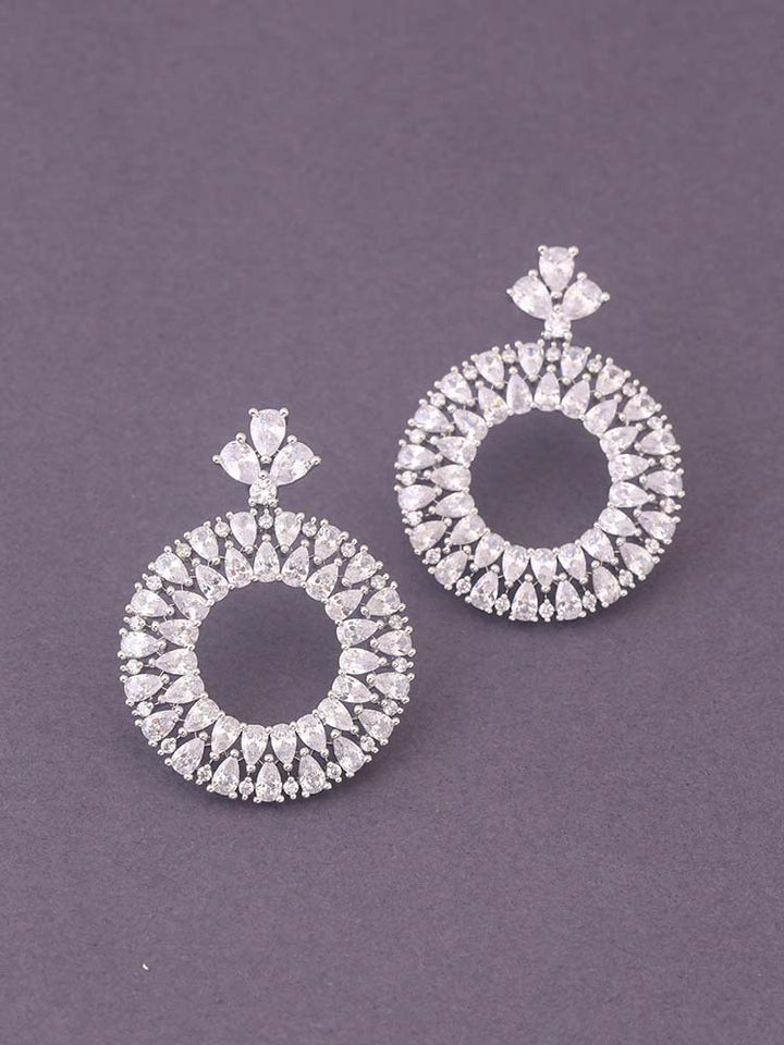 Silver Sofie Zirconia Danglers