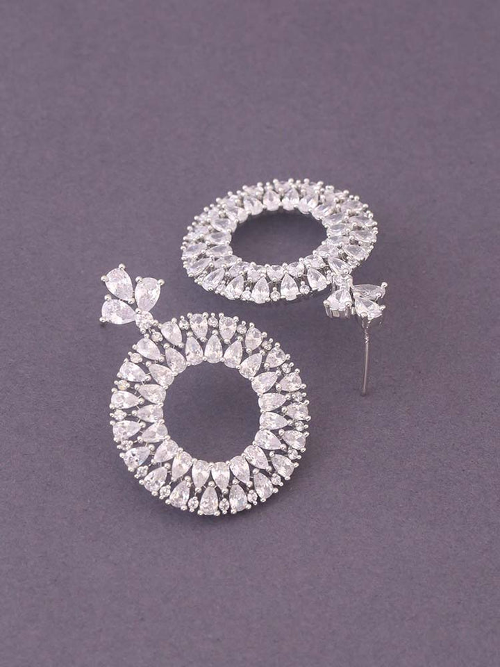 Silver Sofie Zirconia Danglers