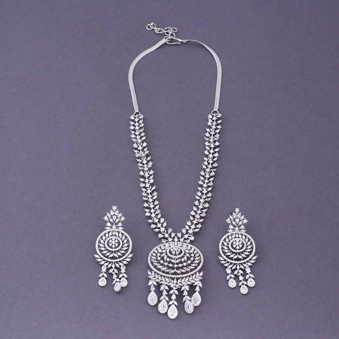Silver Sophronia Zirconia Jewellery Set