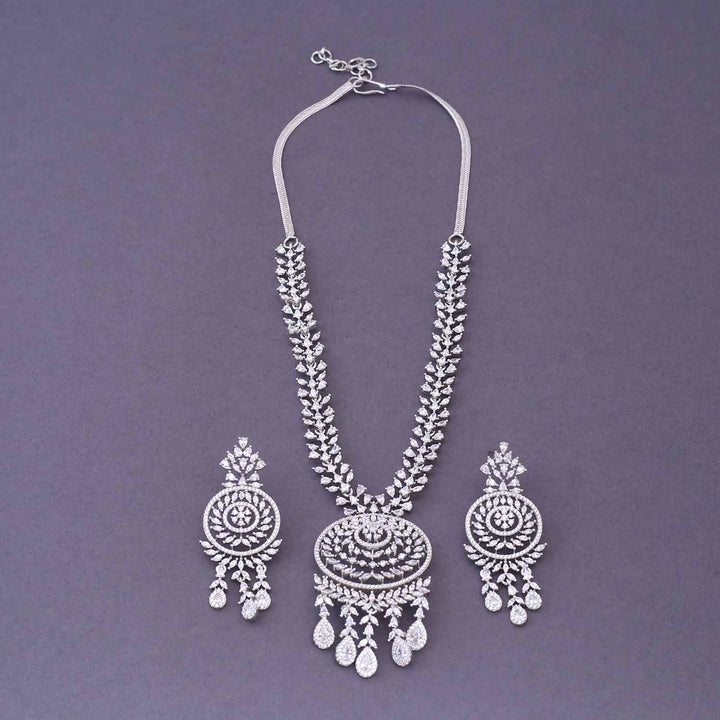 Silver Sophronia Zirconia Jewellery Set